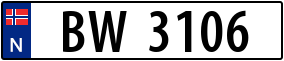 Trailer License Plate